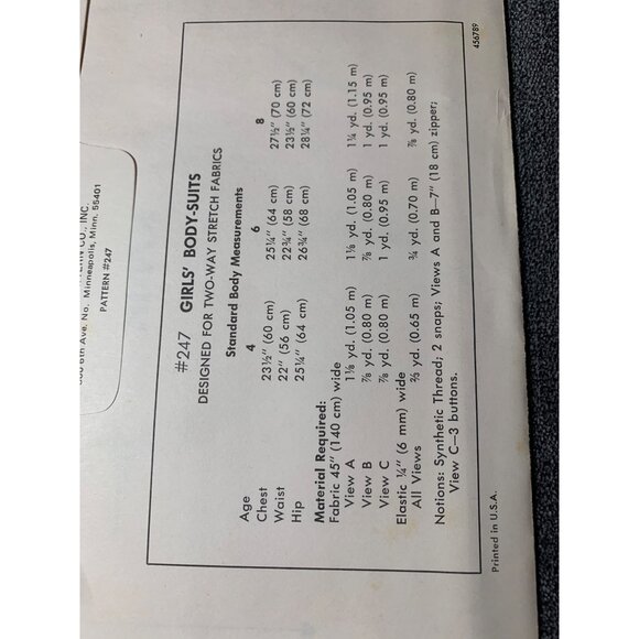 Kwik Sew Girls Boby Suits Sewing Pattern sz 4 6 8 247 - uncut - Picture 4 of 10